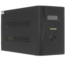 Источник бесперебойного питания ExeGate EX292633RUS SpecialPro Smart LLB-2200.LCD.AVR.1SH.2C13.RJ.USB 2200VA/1300W,LCD,AVR,1*Schuko+2*C13,RJ45/11,USB, металлический корпус, черный