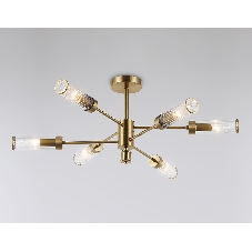 Люстра Ambrella light LH55161/6 BS/CL латунь/прозрачный E14/6 max 40W D830*330