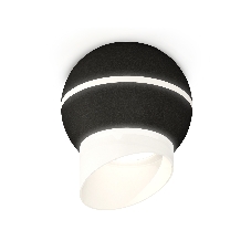 Светильник Ambrella Light XS1102043 SBK/FR черный песок/белый матовый MR16 GU5.3 LED 3W 4200K (C1102, N7175)
