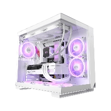 Компьютерный корпус без блока питания Case PCCooler C3T500 ARGB WH, Midi-Tower, TG, 6x120мм ARGB, 1xUSB-C 3.1 + 2xUSB-A 3.0, ATX, mATX, mITX белый