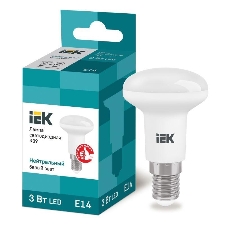 Лампа светодиодная IEK LLE-R39-3-230-40-E14 ECO R39 3Вт 4000К белый E14 270лм 230-240В Лампа светодиодная IEK LLE-R39-3-230-40-E14 ECO R39 3Вт 4000К белый E14 270лм 230-240В