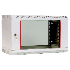 Шкаф телекоммуникационный настенный разборный 6U (600 x 650) дверь стекло
