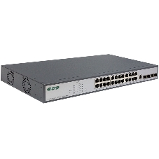 Коммутатор ORIGO OS3228P/250W/A1A, 24×1 Гбит/с PoE+ + 4×10 Гбит/с SFP+ Uplink, управляемый