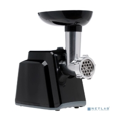 Мясорубка электрическая Moulinex ME105830 черный, 1400 Вт, 1.7 кг/мин, реверс, защита от перегрузки, насадки - 3