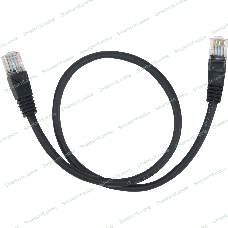 Патч-корд Buro UTP 4 пары cat5E CCA molded 0.25м черный RJ-45 (m)-RJ-45 (m) (упак.:1шт)