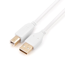 Кабель а/в GoPower Длина 1.8 м Разъемы USB A (M)-USB B (M) белый 00-00028931