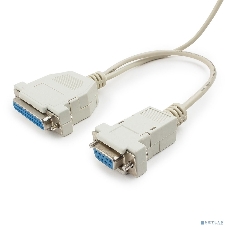 Кабель 0-модемный Cablexpert CC-140-6-N универсальный, 25F+9F/25F+9F, 1.8м, пакет