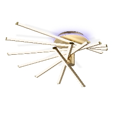 Потолочный светодиодный светильник Ambrella light FL6244 GD золото 125W 3000K-6400K+RGB 900*750*230 (ПДУ ИК)