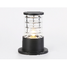 Светильник Ambrella light ST2532 BK/CL черный/прозрачный IP54 E27 max 40W D108*200