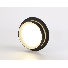Светильник Ambrella light TN5385 SBK/FR черный песок/белый матовый GX53 IP44 D105*40