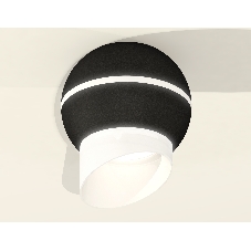Светильник Ambrella Light XS1102043 SBK/FR черный песок/белый матовый MR16 GU5.3 LED 3W 4200K (C1102, N7175)