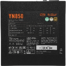 Блок питания PCCooler YN850, 850Вт, 80+ Gold, 135мм, модульный, черный