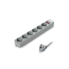 Сетевой фильтр ExeGate EX119392RUS SP-6-3G (6 розеток, 3 м, евровилка, серый)
