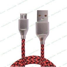Кабель USB ACD-Titan MicroUSB - USB-A Нейлон, 1м, красно-черный