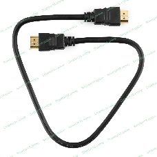 Кабель Cablexpert HDMI CC-HDMI4-0.5M, 19M/19M, v2.0, медь, позол.разъемы, экран, 0.5м, черный, пак