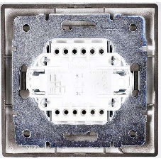 Выключатель 1-кл. 1п СП Мира 10А IP20 со вставкой черный бархат LEZARD 701-4242-100