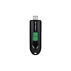 Флешка USB Transcend JetFlash 790C (TS128GJF790C), 128Gb, USB 3.2, R/W 90/60, черный/зеленый