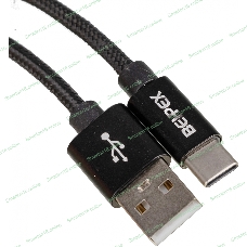 Кабель USB (m)-USB Type-C (m) 3м черный
