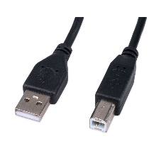 Кабель USB2.0 Cablexpert CCP-USB2-AMBM-1M, AM/BM, медь, двойной экран, Pro, 1м, черный, пакет