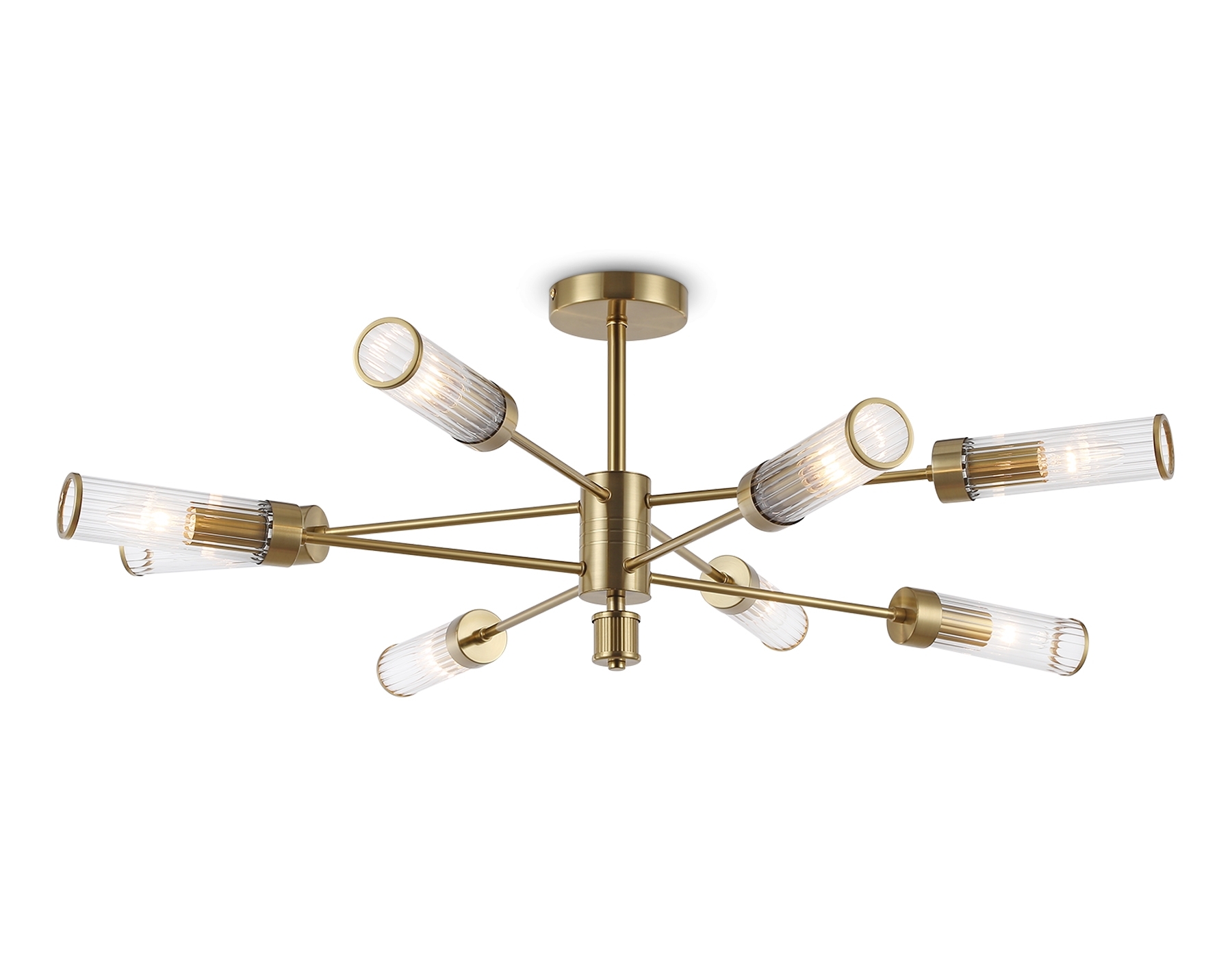 Люстра Ambrella light LH55162/8 BS/CL латунь/прозрачный E14/8 max 40W D930*330
