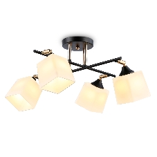 Светильник Ambrella light TR303084/4 BK/FGD/FR черный/золото/белый матовый E27/4 max 40W 580*580*250 Светильник Ambrella light TR303084/4 BK/FGD/FR черный/золото/белый матовый E27/4 max 40W 580*580*250