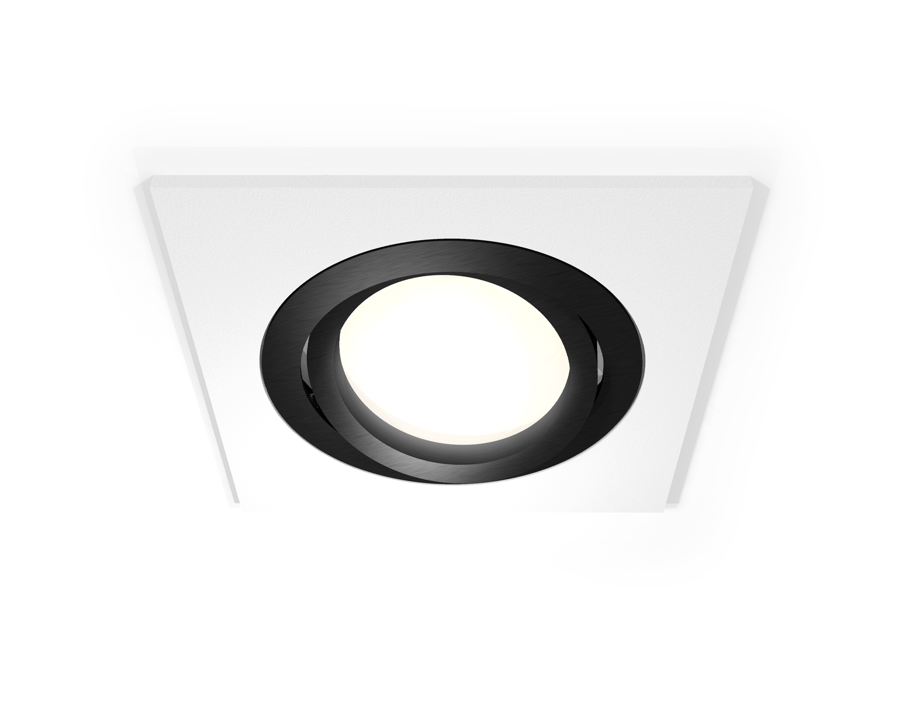 Комплект встраиваемого поворотного светильника Ambrella light XC7631081 SWH/PBK белый песок/черный полированный MR16 GU5.3 (C7631, N7002)