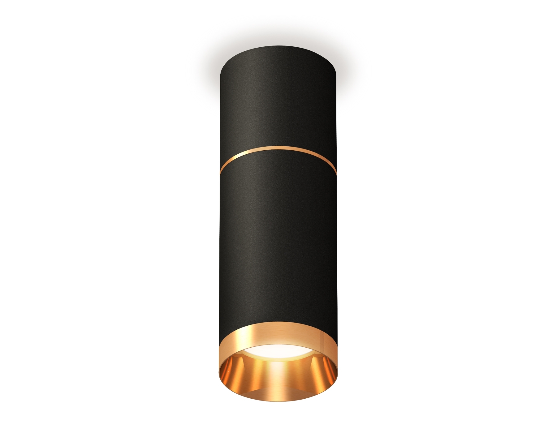 Светильник Ambrella Light XS6323062 SBK/PYG черный песок/золото желтое полированное MR16 GU5.3 (C6302, A2062, C6323, N6134)