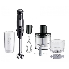 Блендер погружной Braun MQ55254MBK черный, 1000 Вт, 25 скоростей, турбо