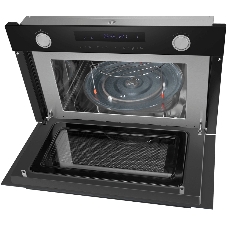 Встраиваемая микроволновая печь Maunfeld MBMO349GB черный, 34 л, 900 Вт, переключатели - сенсор, поворотный механизм