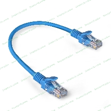 Патч-корд ExeGate EX286371RUS UTP-RJ45-RJ45-5e-0,3M-LSZH-BL, UTP, cat.5e, LSZH, 0.3м, синий