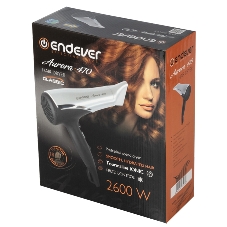 Фен Endever Aurora 470, 2600 Вт, 2 режима мощ., 2 скорости, Режим 