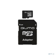 Флеш карта QUMO MicroSDHC 8GB Сlass 10 UHS-I, 3.0 , адаптер в комплекте SD, черно-красная картонная упаковка