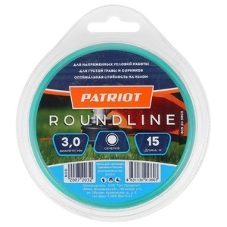 Леска для триммеров PATRIOT Roundline D 3,0мм L 15м круглая, желтая 300-15-1