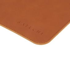 Коврик для мыши из веганской кожи Satechi Vegan-Leather Premium Desk Mat, коричневый