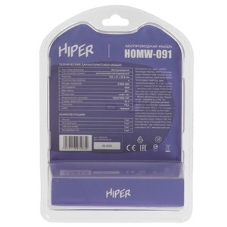 Мышь беспроводная HIPER HOMW-091 черный, 1600 dpi, радиоканал, USB, кнопки - 4