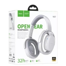 Беспроводные/проводные наушники Hoco W67 серый, полноразмерные, Bluetooth + проводной, складная конструкция, до 15 ч.