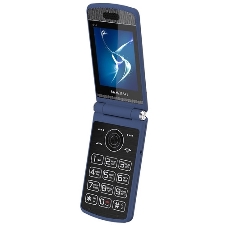 Мобильный телефон Maxvi E11 синий/серебристый