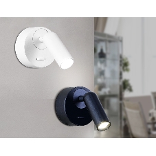 Настенный поворотный светодиодный светильник Ambrella light FW281 SBB синий космос/песок LED 4200K 3W 70*70*65