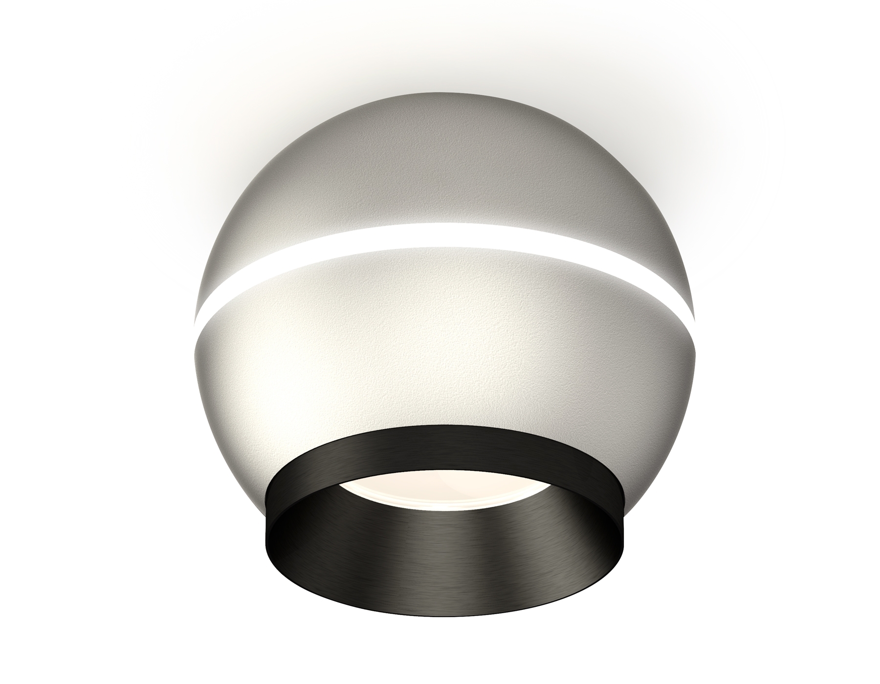 Светильник Ambrella Light XS1103001 SSL/PBK серебро песок/черный полированный MR16 GU5.3 LED 3W 4200K (C1103, N7031)