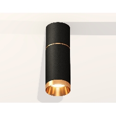 Светильник Ambrella Light XS6323062 SBK/PYG черный песок/золото желтое полированное MR16 GU5.3 (C6302, A2062, C6323, N6134)