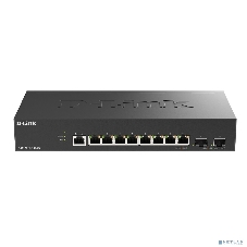 Коммутатор D-Link DGS-1210-10X/ME/C1A, 8×1 Гбит/с + 2×10 Гбит/с SFP+, управляемый
