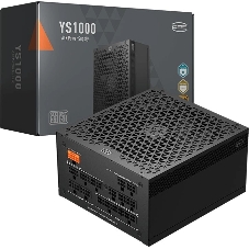 Блок питания PCCooler YS1000, 1000Вт, 80+ Gold, 135мм, модульный, черный