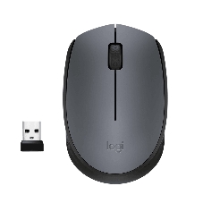 Мышь беспроводная Logitech M170 черный/темно-серый, 1000 dpi, радиоканал, USB, кнопки - 3