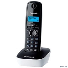 Телефон беспроводной (DECT) Panasonic KX-TG1611RUW (белый) АОН, Caller ID,12 мелодий звонка,подсветка дисплея,поиск трубки