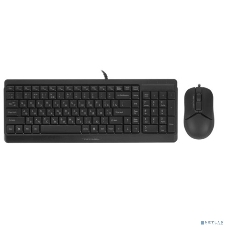 Комплект клавиатура+мышь A4Tech FStyler F1512 проводной, USB, 1200 DPI, черный