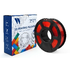 Филамент NVPrint PETG Clear Red Прозрачно-красный для 3D печати диаметр 1.75мм масса 1 кг