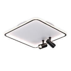 Светильник Ambrella light FL5115/1+2 WH/BK белый/черный 97W 3000K-6400K 480*480*130 (ПДУ ИК)