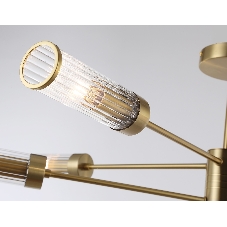 Люстра Ambrella light LH55162/8 BS/CL латунь/прозрачный E14/8 max 40W D930*330