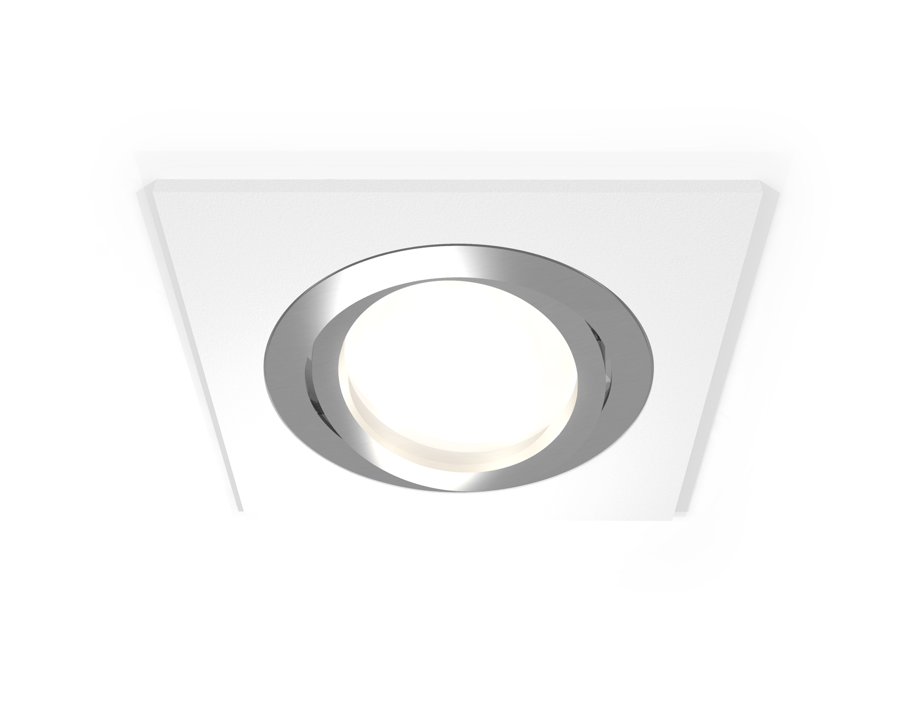 Комплект встраиваемого поворотного светильника Ambrella light XC7631082 SWH/PSL белый песок/серебро полированное MR16 GU5.3 (C7631, N7003)