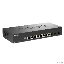 Коммутатор D-Link DGS-1210-10X/ME/C1A, 8×1 Гбит/с + 2×10 Гбит/с SFP+, управляемый